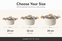Marmite en céramique titane pour la maison, pot à soupe, pot à lait, pot antiadhésif à double poignée, pot de cuisson vapeur pour bébé