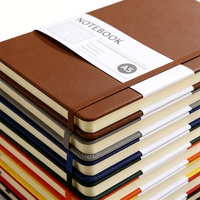 Carnet de notes professionnel personnalisé en cuir PU, format A5, style simple, fabricant direct