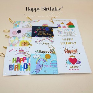Lot de 120 cartes de vœux Joyeux <span class=keywords><strong>Anniversaire</strong></span> avec estampage doré et motifs <span class=keywords><strong>animaux</strong></span>, petites cartes de remerciement pour <span class=keywords><strong>anniversaire</strong></span> - Product Image 6
