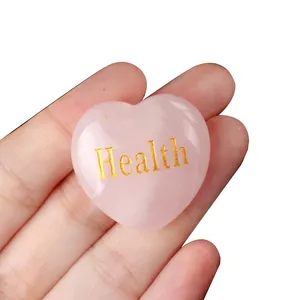 Wholesale Healing Crystal Hot Sales Rose Quartz Carving Heart Shape Carfts For Gifts