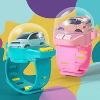 Amazon Diskon Besar Jam Tangan Mini Kartun Mobil Rc Pengisi Daya USB Stunt Drift Mini Jam Tangan Mobil Remote Control Mobil Mainan Radio Anak-anak