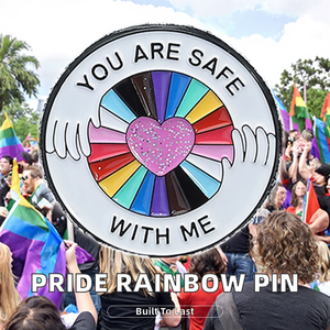 Épingles en émail peintes en métal arc-en-ciel de la fierté, l'amour est l'amour, broche en forme de cœur, badge de revers, bijoux, cadeaux pour les amis et les alliés LGBTQ - Product Image 2
