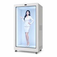 Vitrina Holográfica Interactiva Transparente LCD 4K de 86 Pulgadas con Pantalla Táctil y Animación