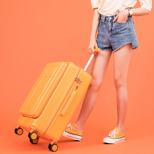 <span class=keywords><strong>Valise</strong></span> à roulettes rigide à carreaux style <span class=keywords><strong>ado</strong></span>, 2 pièces, 13/20/24 pouces, ouverture frontale, serrure à combinaison pour ordinateur portable, matériau PC - Product Image 5
