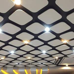 Qinsound esagonale sospeso pannello in fibra di vetro eco-friendly <span class=keywords><strong>pannelli</strong></span> del <span class=keywords><strong>soffitto</strong></span> a goccia deflettori per sala banchetti Auditorium - Product Image 2