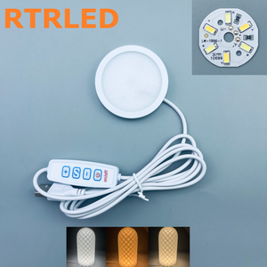 USB LED Puck Light with Plug for Bambu Lab H2D A1 Mini P1P X1C DIY Lamp Hardware Kit 3D Printed Ambient Night <strong>Table</strong> Lamp - Product Image 4