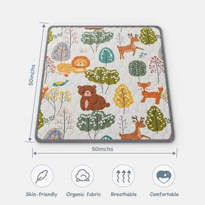 Tappetino da gioco impermeabile per bambini Extra spesso antiscivolo strisciante tappetino da gioco per volpe per attività per bambini - Product Image 6