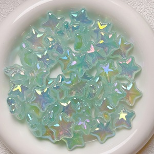 Offre Spéciale UV galvanoplastie couleur gelée Mini pentagramme perles acryliques en vrac accessoires de bijoux à bricoler soi-même - Product Image 5