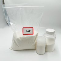 SAP Matière première Couches Superabsorbant Résine Polymère Poudre Sève Polymère Super Absorbant Pour Serviette Hygiénique Couche Bébé