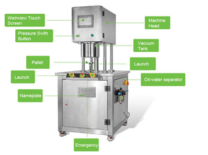 Machine <span class=keywords><strong>de</strong></span> scellage <span class=keywords><strong>sous</strong></span> <span class=keywords><strong>vide</strong></span> semi-automatique pour <span class=keywords><strong>bocaux</strong></span> alimentaires, boîtes <span class=keywords><strong>de</strong></span> conserve et scellage à l'azote - Product Image 5