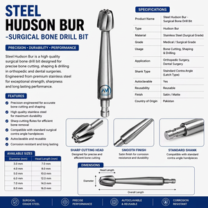 Al Mida Health Care <b>Instruments</b> Stainless Steel Manual Surgical Bone Drill Bit CE Certified <b>Neurosurgery</b> Orthopedic Craniotomy - Product Image 6