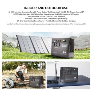 Station d'alimentation portable solaire 3000w Batterie au lithium 12,8 volts 150AH 200AH Lifepo4 pour stockage domestique - Product Image 4