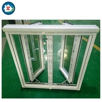 Fenêtre à ouverture française en PVC/UPVC conforme à la norme AS2047, résistante aux ouragans, prix d'usine