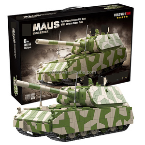 2930 pièces en plastique bloc de construction ensemble Germanmaus réservoir modèle jouet bricolage éducatif militaire série jouet - Product Image 1