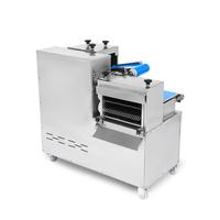 Trancheuse à viande industrielle à double moteur en cuivre de 1500 W, épluchage, découpe en dés, boîtier en acier inoxydable, production de 550 kg/h
