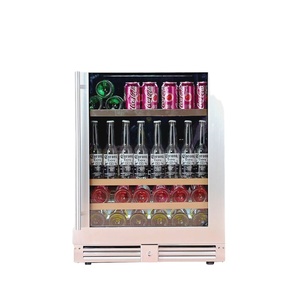 Edelstahl Elektrischer Konstanttemperatur-Bierkühler Freistehender Glastür-Kühlschrank für Haushalt und Hotel mit Glasschubladen - Product Image 2