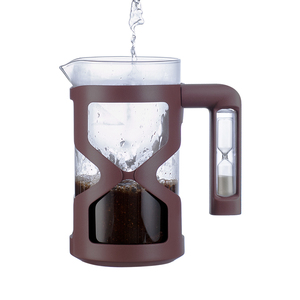 Tùy Chỉnh Ngoài Trời Di Động Cắm Trại Cao Thủy Tinh Borosilicate Pháp Cà Phê Báo Chí Maker Tay Brewer Với Bộ Đếm Thời Gian - Product Image 3