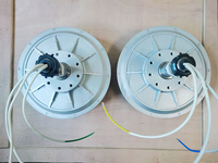 Alternateur à aimants permanents sans noyau 12V 24V 48V 50W 100W 200W 850 tr/min, générateur éolien à rotor externe
