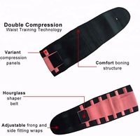 Ceinture de maintien ajustable en néoprène colorée pour la sudation, idéale pour l'entraînement et la perte de poids, soutien lombaire protecteur