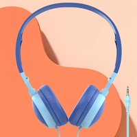 Headphone Over-Ear ZZX untuk Anak-Anak - Koneksi Berkabel, Peredam Kebisingan Aktif, Kabel 1.2m, PVC Katun Mentah untuk Tablet PC