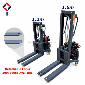 300kg 500kg Truck Mounted Portable Electric <b>Forklift</b> Mini Self Loading <b>Forklift</b> 300kg 500kg for Cargo Transportation - Product Image 4
