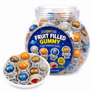 Bonbons Gélifiés Halal TIK TOK à Motif Planètes, Remplis au Centre, Vente en Gros, Fabricant Personnalisé, Usine, Boîtes en Vrac, Marque Privée - Product Image 2