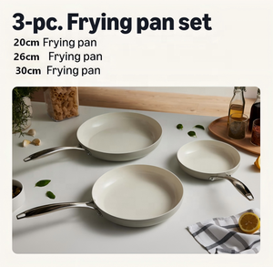 Juego de 3 <span class=keywords><strong>Sartenes</strong></span> Antiadherentes de Cerámica, Compatibles con Todas las Placas de Inducción, Aptas <span class=keywords><strong>para</strong></span> Lavavajillas y Horno - Product Image 2