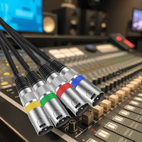 Câble audio micro et guitare XLR 3 broches mâle-femelle auto-bloquant, en cuivre sans oxygène tressé, pour mixeur, amplificateur et scène