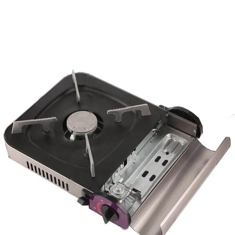 Portable Camping Burner Mini Solo Gas Stove With Cylinder And Electronic Ignition