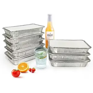 Food Packaging Disposable Aluminum Foil Containers Deep Aluminum Foil Pans Aluminum Foil Lunch Box