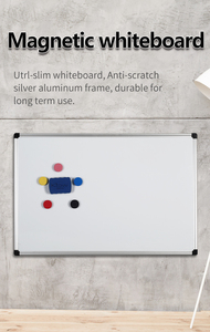 Pizarra blanca con marco de aluminio y esquinas ABS para uso escolar/doméstico/de oficina - Product Image 2