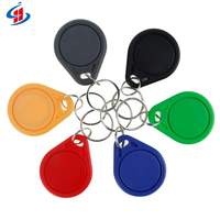 En stock 13,56 MHz F08 Porte-clés RFID NFC Contrôle d'accès Porte-clés RFID Livraison rapide