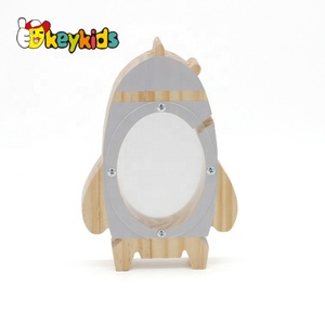 New wooden house toy money saving box, High quality piggy bank money boxes for wholesale W02A281