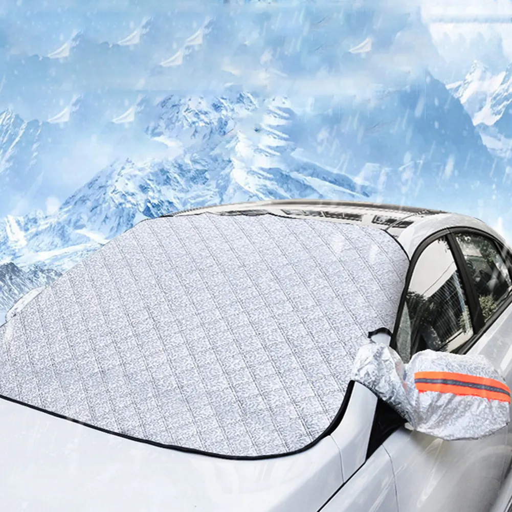 마그네틱 자동차 앞 유리 차양 두꺼운 자외선 차단 자외선 차단 차단 스노우 쉴드 커버 자동차 창 의류 커버