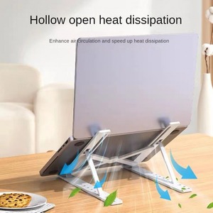 7 cấp độ có thể điều chỉnh hợp kim nhôm dọc Máy Tính Xách Tay PC đứng 15.6-inch hỗ trợ tối đa mới bàn máy tính xách tay chủ Riser máy tính - Product Image 2