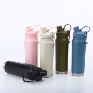 720ml Stainless Steel Vacuum Insulated Water Bottle With Custom Logo Hiking <b>Flask</b> With Handle - Product Image 2