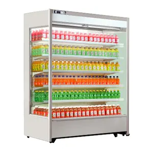 Supermarkt Luft schleier Schrank Multi deck Display Kühler mit LED-Licht