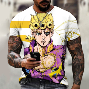 <span class=keywords><strong>Jojo</strong></span>'s เสื้อยืดผจญภัยที่แปลกประหลาดเสื้อยืดพิมพ์ลายโพลีเอสเตอร์ระเหิดเสื้อยืดพิมพ์ลาย3D <span class=keywords><strong>jojo</strong></span> - Product Image 5