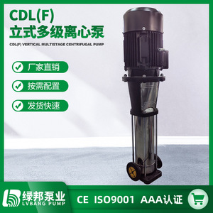 Pompe centrifuge multi-étages verticale CDLF20 à haute levée et à haute pression en acier inoxydable pour l'alimentation en eau et les chaudières, haute efficacité - Product Image 2