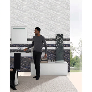 Azulejos de cerámica brillante rectificada con esmalte impreso digital con efecto de diseñador gris marrón Tamaño de precio de productor de empresa India 300x450 - Product Image 6