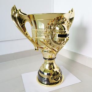 Trophée de champion personnalisé en 3D pour l'e-sport, grand globe en métal doré pour les joueurs de League of Legends/DOTA, trophées de récompense, coupe - Product Image 3