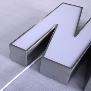 Letras de luz LED Facelit a prueba de agua, letras de canal iluminadas, luz exterior, letras de canal 3D, letreros LED frontales para tienda - Product Image 3