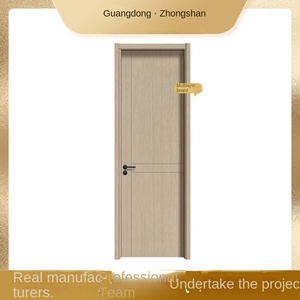 Porte intérieure au design moderne porte en bois de chambre à coucher porte plate en bois avec cadre en polychlorure de vinyle mélamine - Product Image 2