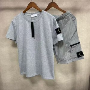 Conjunto de Dos Piezas para Hombre, Estilo Hip-Hop, Informal, Deportivo, Veraniego, de Algodón 100%, de Alta Calidad, 2026 - Product Image 1