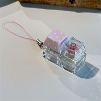 Wholesale Creative Design Keycaps Click Fidget Keychain Multiple Color Options Stress Relief Toy Keychain for Kids Adults