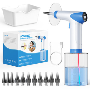 Chine Portable Électrique Réutilisable En Plastique Souple Étanche Avec 5LED HD Smart Cire D'oreille Nettoyage Enlèvement Nettoyant Kit Dispositif De Lavage D'oreille - Product Image 2
