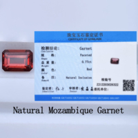 Octogone 5x3mm ~ 9x7mm bonne qualité pierres précieuses à facettes naturelles grenat du Mozambique pendentifs en pierre en vrac réglage grenat naturel