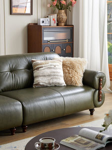 Sofá Sammy Ingenuity de Cuero Vacuno de Primera Capa con Armazón de Madera Maciza, Nuevo Diseño 2025, Calidad Superior - Product Image 3