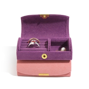 Étui de rangement pour bijoux en velours de qualité supérieure, étui de voyage de luxe pour bijoux, vente en gros - Product Image 1
