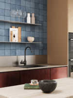 Carrelage mural en céramique émaillée fait main 123x123mm pour salle de bain, douche, cuisine, supermarché - Vente en gros